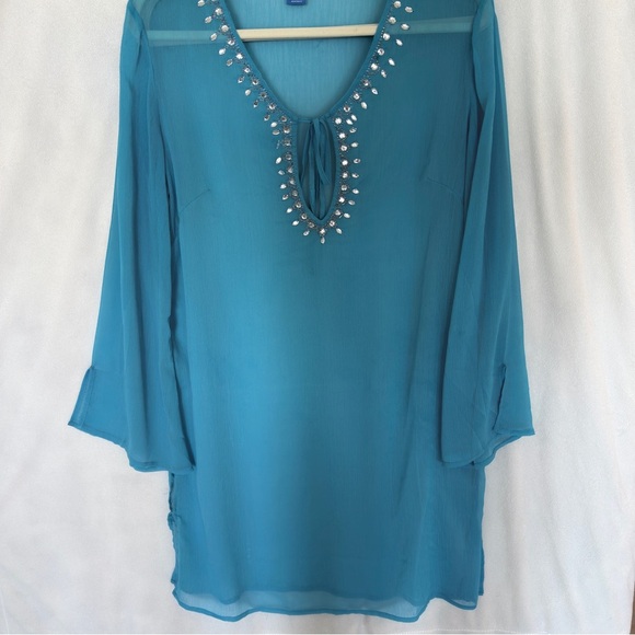 Cover up Tunic Turqouise by SOAKED XL - Picture 15 of 16